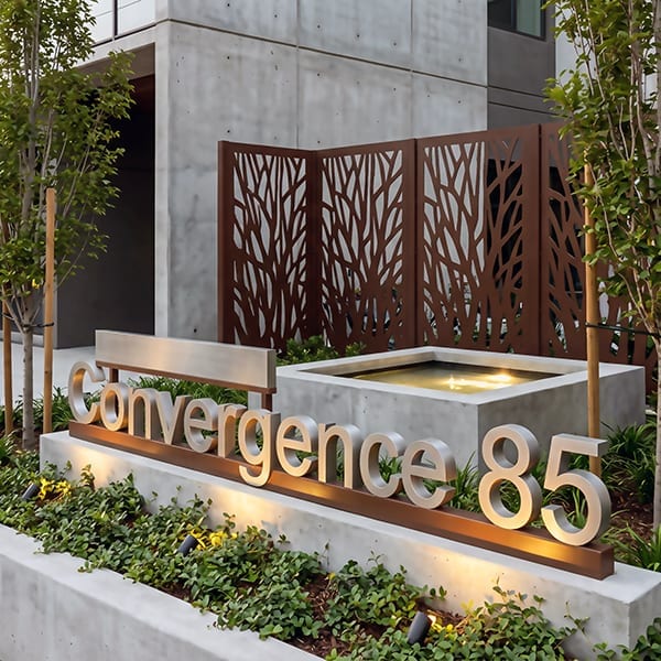 Convergence 85 - Suburban Residential Development Entrance Landscape Design