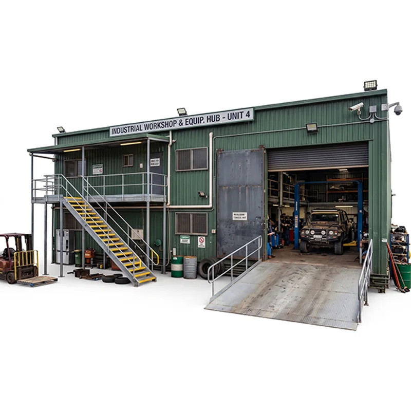 Industrial Workshop & Equipment Hub - Heavy-Duty Modular Container Facility