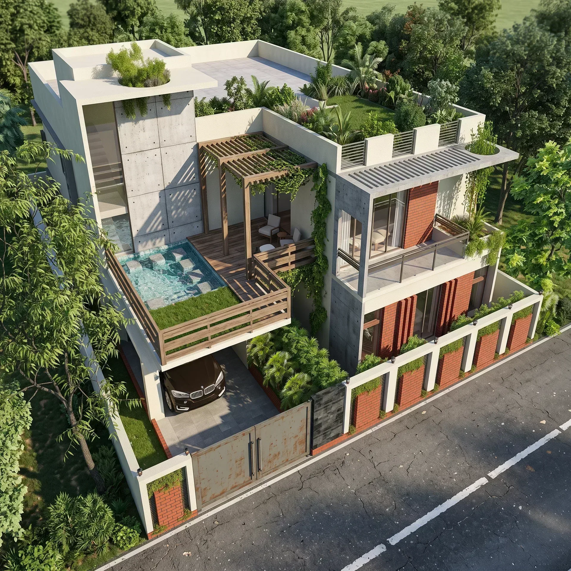 Eet-Kabbo (Brick Poem) - Duplex/Triplex Residence in Zindabazar, Sylhet
