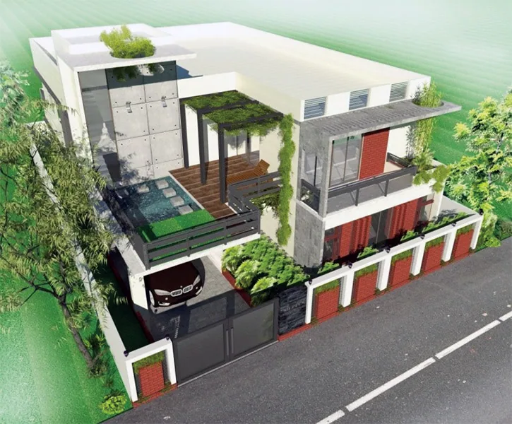 Nipobon Eco-Living Villa - Duplex/Triplex Residence in Savar, Dhaka