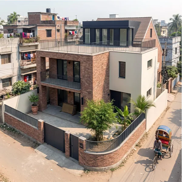 The Geometric Slate Villa - Duplex/Triplex Residence in Zindabazar, Sylhet