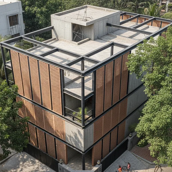 The Structural Steel Triplex - Duplex/Triplex Residence in Dhanmondi, Dhaka