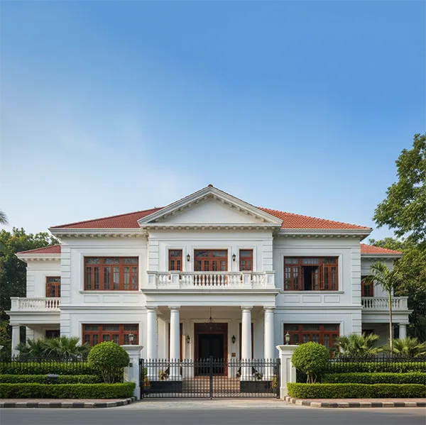 The White Colonial Estate - Duplex/Triplex Residence in Baridhara Diplomatic Zone, Dhaka