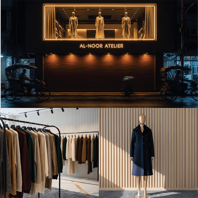 Al-Noor Atelier Boutique - Commercial Interior in Banani Commercial Area, Dhaka