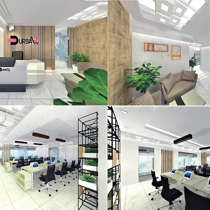Durbar Corporate Office - Commercial Interior in Panthapath Commercial Area, Dhaka