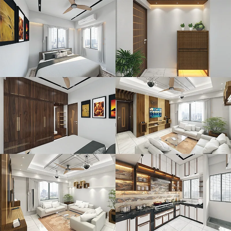 Warm Modern Villa - Residential Interior in Khulshi, Chattogram