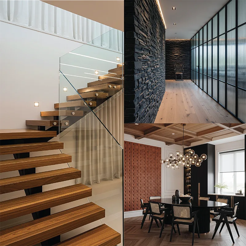 Stone & Shadow Residence - Residential Interior in Dhanmondi, Dhaka