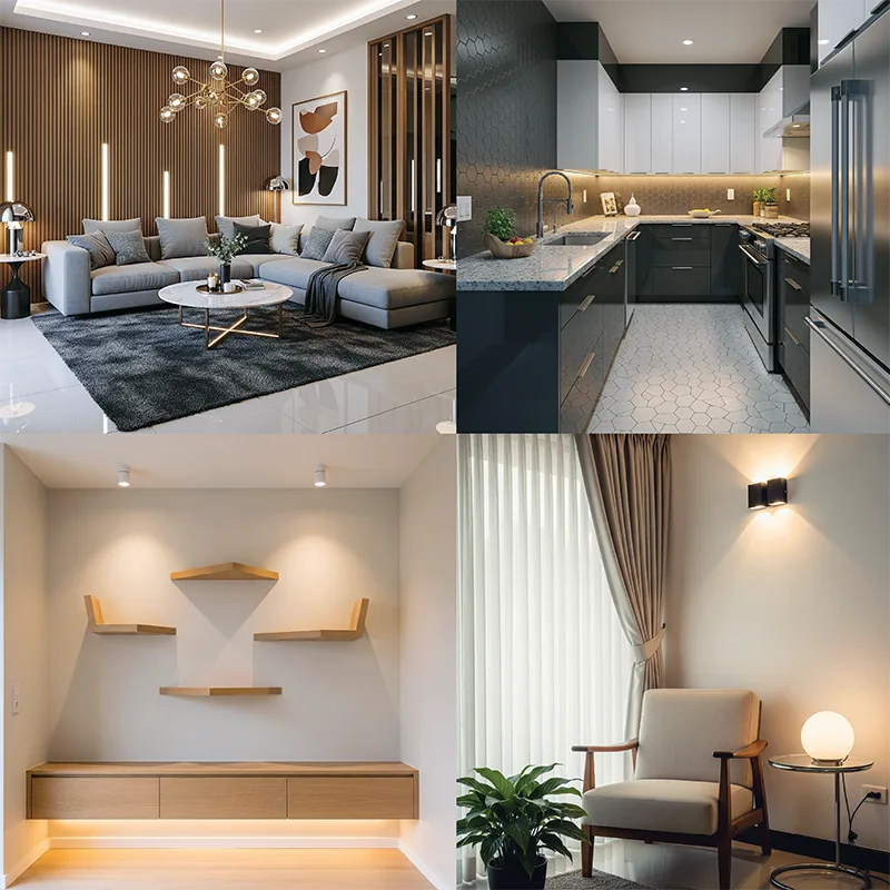 The Slate & Oak Duplex - Residential Interior in Uttara Sector 3, Dhaka