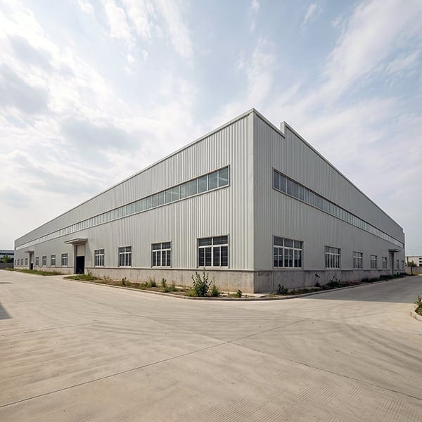 Modern Manufacturing Plant Exterior - Steel Structure in Horizon Industrial Park