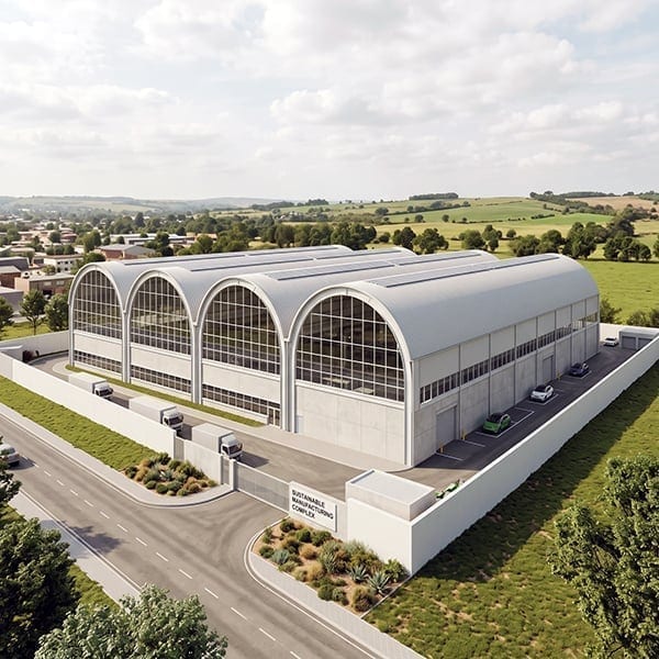 Sustainable Manufacturing Complex - Steel Structure in Industrial Park Eco-Zone